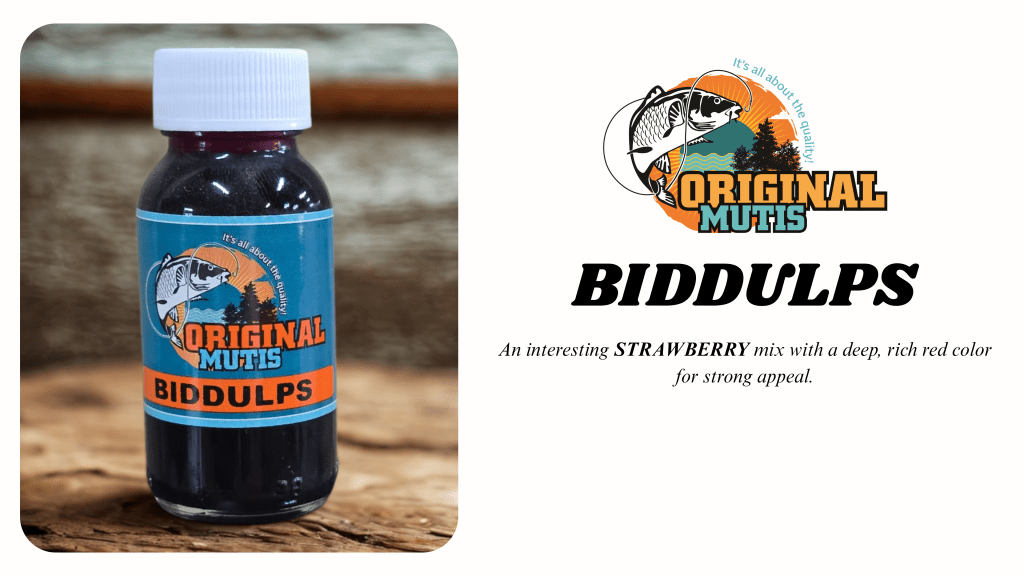 “Original Mutis Biddulps strawberry carp fishing dip with bold color for papgooi”