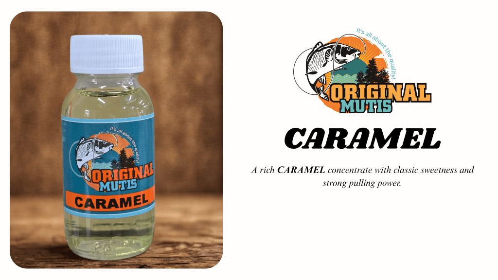 “Original Mutis Caramel papgooi dip sweet carp bait for mieliebom and floaties”